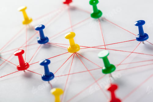 Preview: Network with pins
