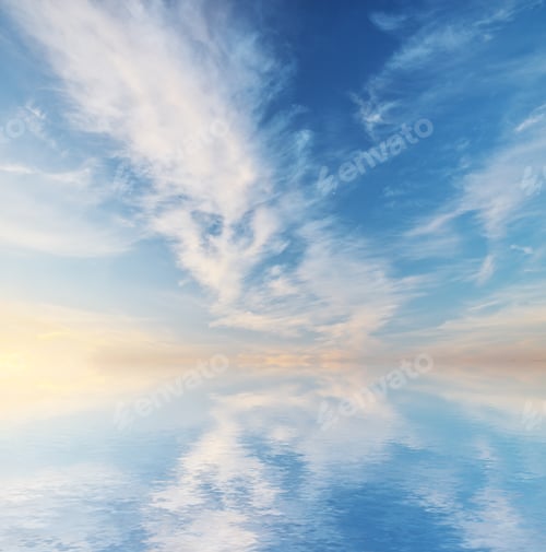 Preview: Sky background on sunset.