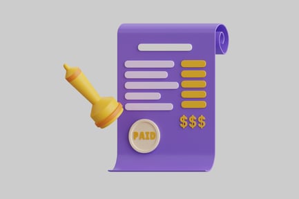 Preview: Gaming receipt with stamp