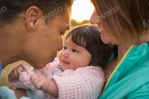 Preview: Close up of couple with baby