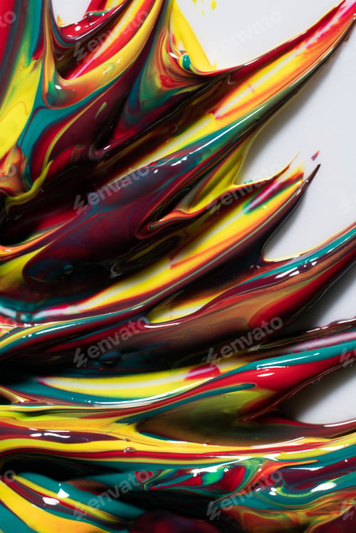 Preview: Mix of colorful paint