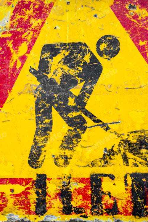 Preview: Men at work road sign