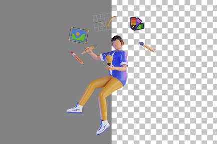 Preview: Graphic Designer 3D Illustration