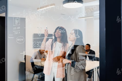 Preview: People working in co-working office