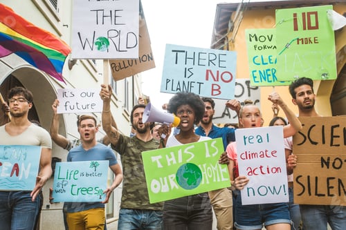 Preview: Activists demonstrating against global warming
