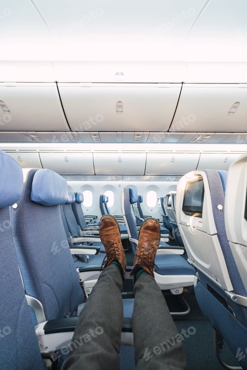 Preview: Crop legs on plane seats