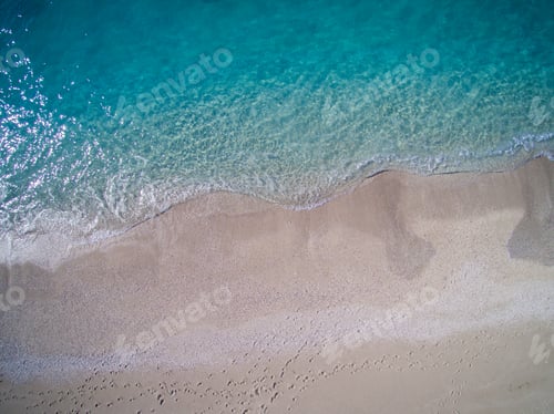 Preview: Aerial of the amazing Porto Katsiki beach in Lefkada island