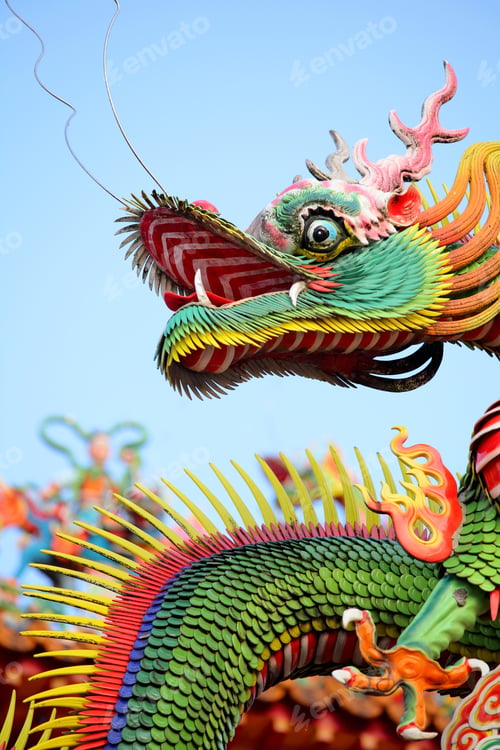 Preview: asian temple dragon