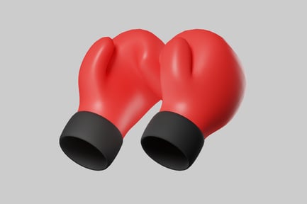 Preview: Boxing Gloves - Red and Black