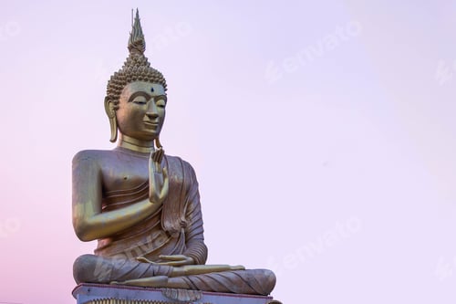 Preview: Buddha statue on background ,buddha image style