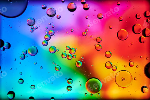 Preview: Bubbles on a colorful background