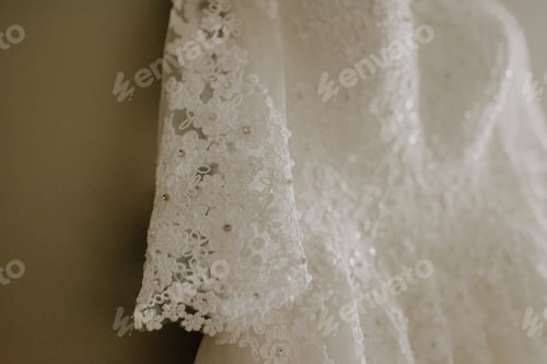 Preview: Closeup of a wedding dress