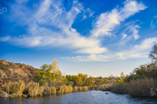 Preview: A stream flowing among huge stones in picturesque Ukraine