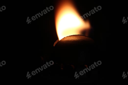 Preview: Old lamp illuminates darkness of the night.