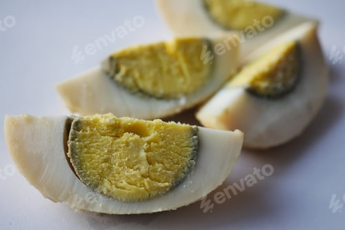 Preview: close up of bowel egg in a bowl on table