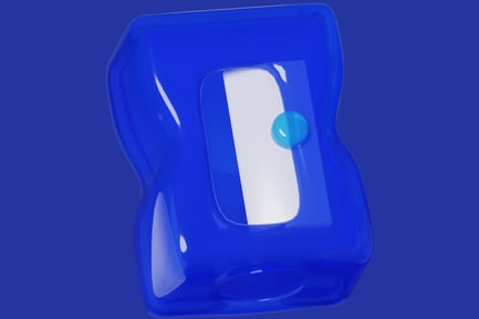 Preview: Abstract blue rectangular shape with white rectangle in the center.