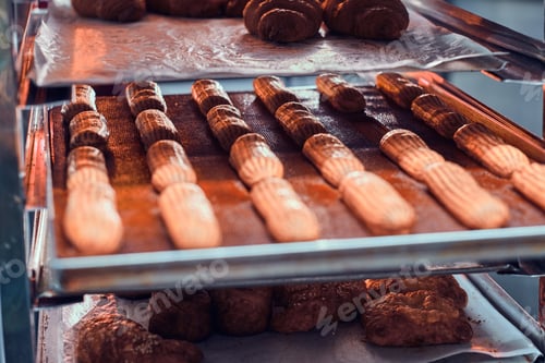 Preview: Tasty cookies are ready to be removed from the oven