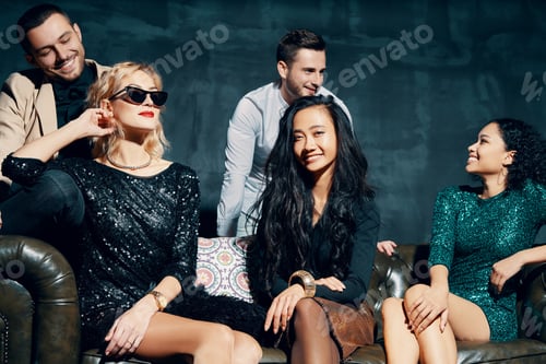 Preview: Diverse group of people enjoy party and have fun