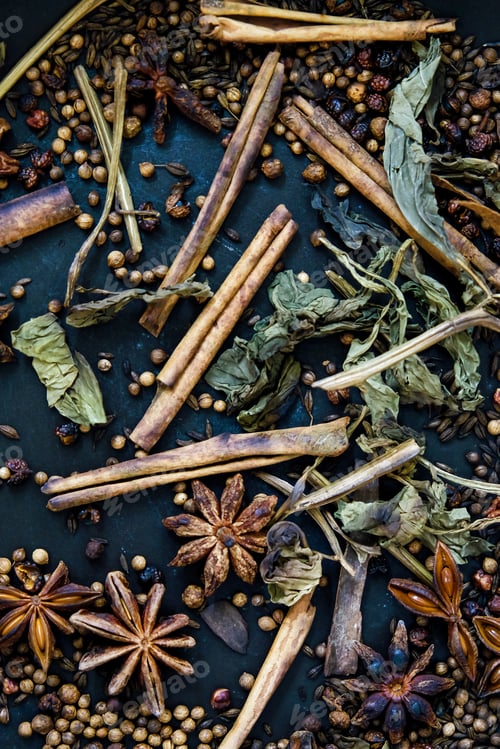 Preview: spices in a pan