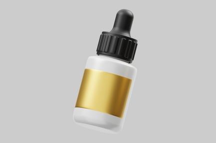 Preview: Dropper bottle with gold label