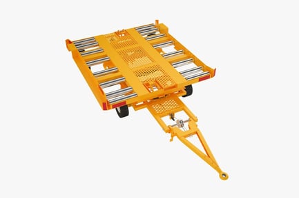 Preview: Airport Baggage Trailer with Roller Conveyor