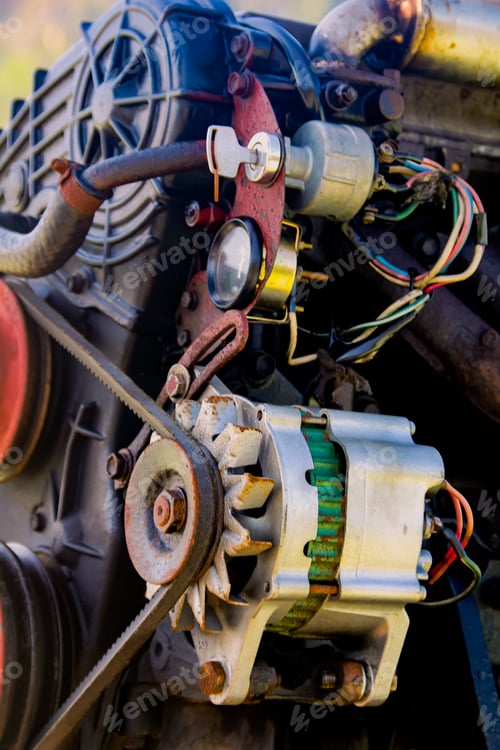 Preview: Old motorboat engine