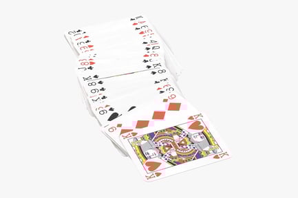 Preview: Blue Playing Card Deck: King of Hearts