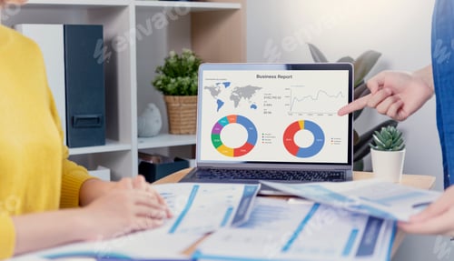 Preview: Businesspeople meeting plan analysis graph company finance strategy statistics success concept