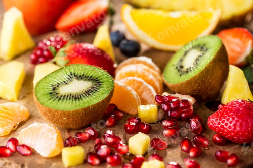Preview: Fresh fruits mixed