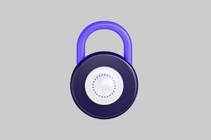 Preview: Round padlock with digital access