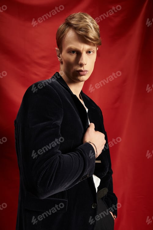 Preview: Modern masculinity captured in a striking portrait of youth and allure