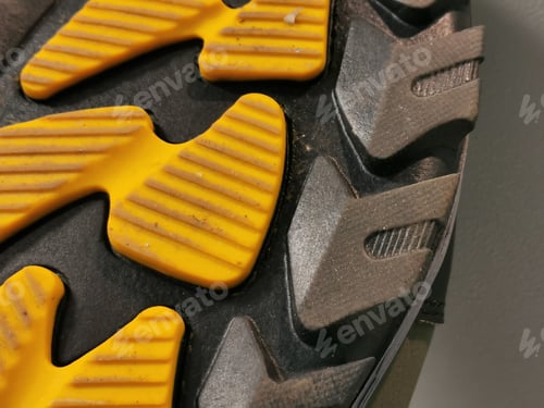 Preview: safety shoe or boots sole textured.
