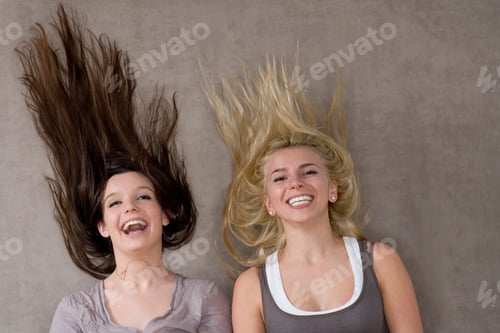 Preview: Teen girls laughing together