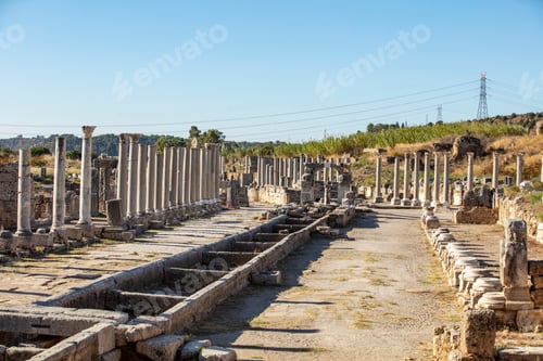 Preview: Nymphaeum of Perge. Ruins of ancient Pamphylian city located in Antalya Province, Turkey.