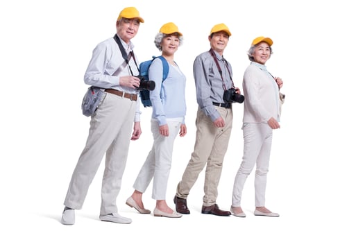 Preview: Senior Chinese adults traveling