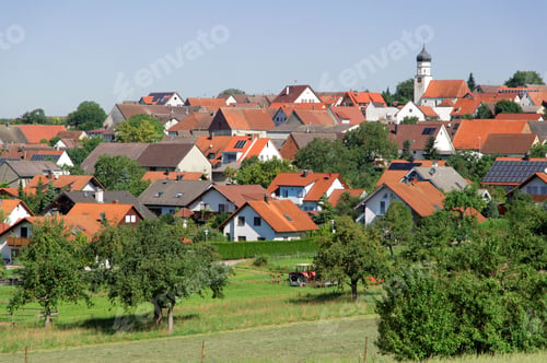 Preview: Oellingen. A small Swabian village in southern Germany