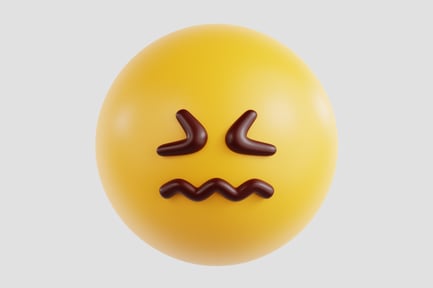 Preview: 3D Confounded Face Emoji