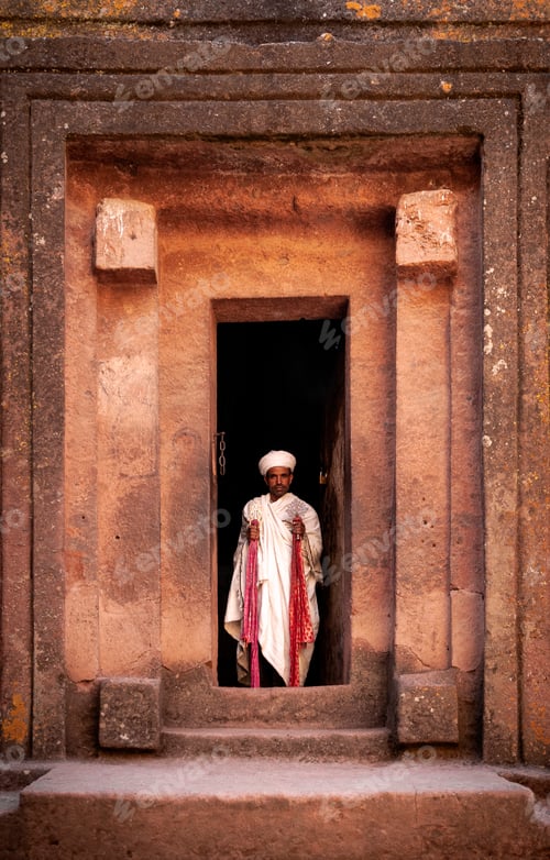Preview: lalibela ancient rock-cut monolithic churches landmark heritage site in ethiopia