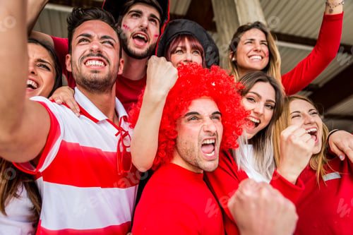 Preview: Football fans at the stadium