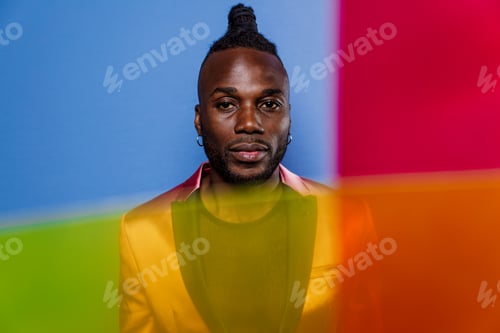 Preview: Artistic portrait with gel lights