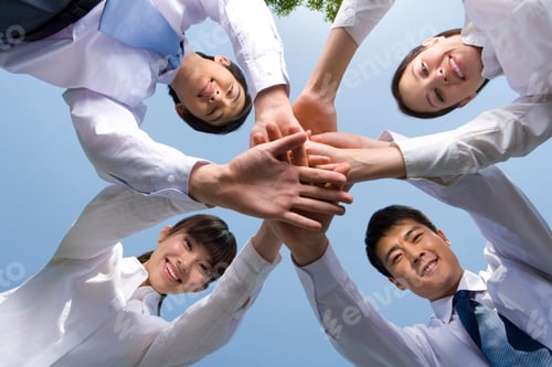 Preview: Business professionals in huddle