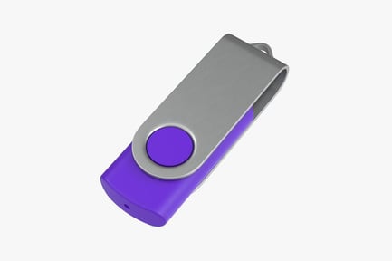 Preview: Purple Swivel USB Drive