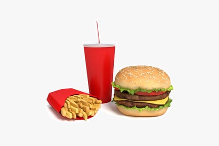 Preview: Double Cheeseburger Meal: Fries and Soda