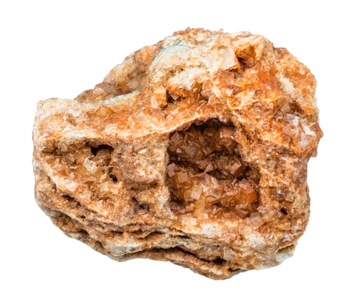 Preview: Wulfenite crystals at rock isolated