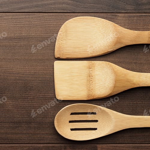 Preview: Wooden Spoons On The Table