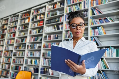 Preview: A dedicated teacher guides a young student in a vibrant library setting during a learning session
