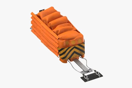 Preview: Heavily Damaged Highway Crash Cushion