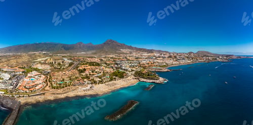 Preview: El Duque beach and coastline in Tenerife. Adeje coast Canary island, Spain