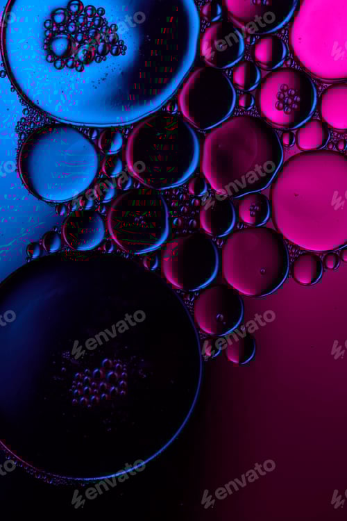 Preview: abstract liquid in colorful neon light