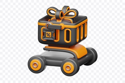 Preview: Shopping Trolley With Black Friday Boxes